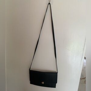 a new day Black Crossbody Bag with Gold Accent